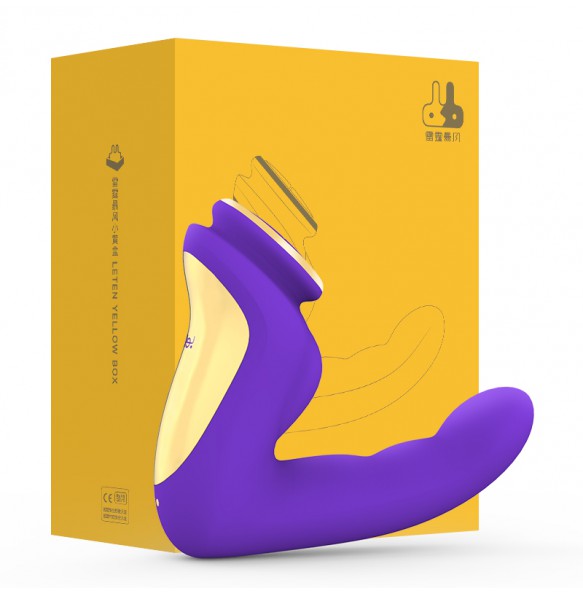 HK LETEN - Taka Kato God's Finger Shape G-Spot Heating Vibrator (Chargeable - Purple)